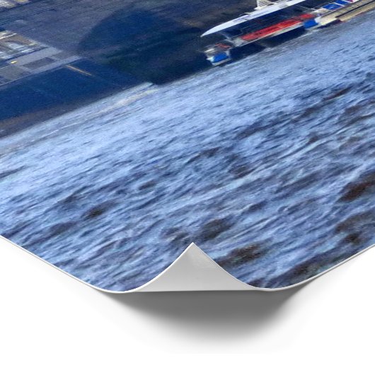 Tower Bridge London. Poster (Ecke)