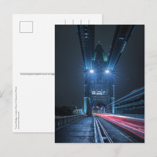 Tower Bridge London Postkarte (Vorne/Hinten)