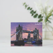 Tower Bridge, London Postkarte (Stehend Vorderseite)