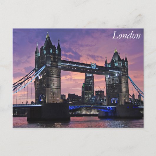 Tower Bridge, London Postkarte (Vorderseite)