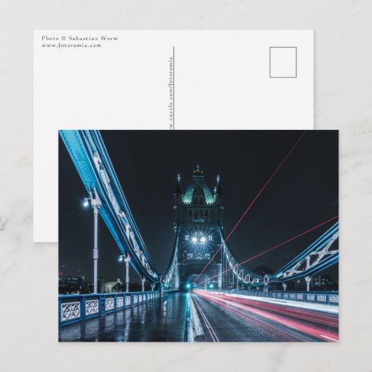 Tower Bridge London Postkarte (Vorne/Hinten)