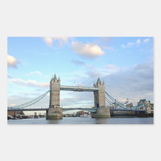 Tower Bridge-London Rechteckiger Aufkleber (Vorderseite)