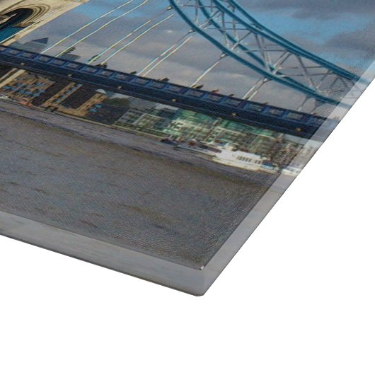 Tower Bridge London. Schneidebrett (Ecke)