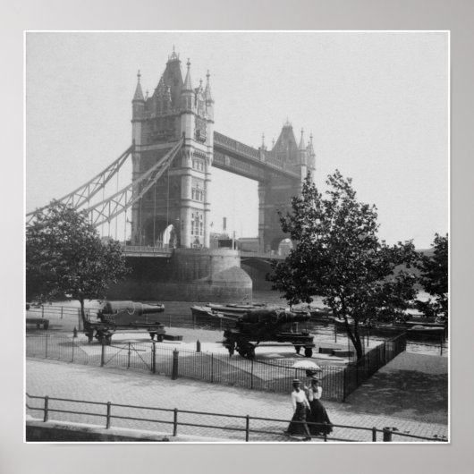 Tower Bridge London, Themse, England Poster (Vorne)