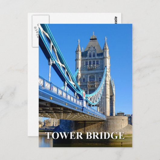 Tower Bridge, London, UK Postkarte (Vorne/Hinten)