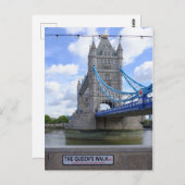 Tower Bridge, London, UK Postkarte (Vorne/Hinten)