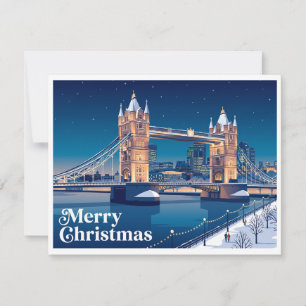 Tower Bridge London Vereinigtes Königreich Feiertagskarte