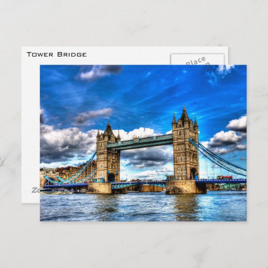 Tower Bridge Postkarte (Vorne/Hinten)