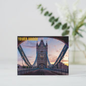 TOWER BRIDGE POSTKARTE (Stehend Vorderseite)