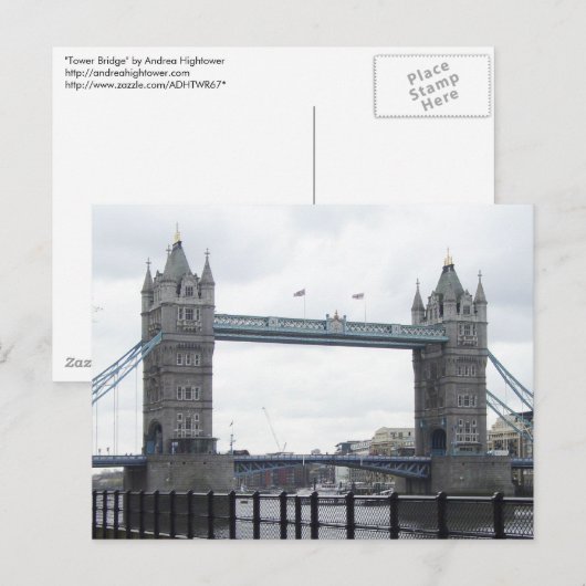 Tower Bridge Postkarte (Vorne/Hinten)