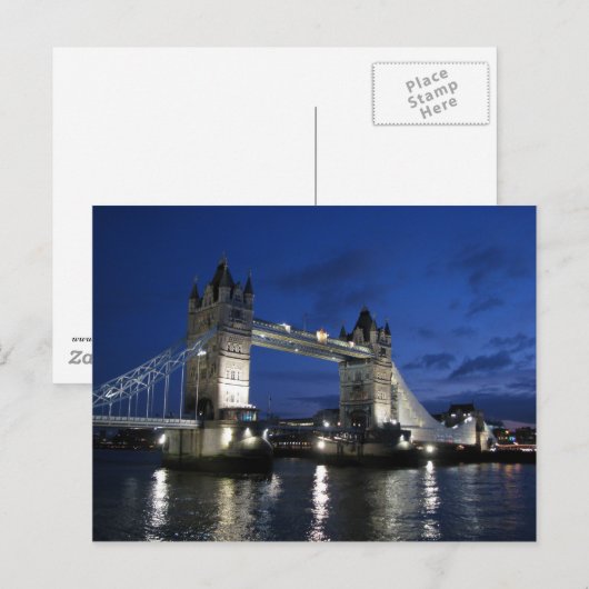 Tower Bridge Postkarte (Vorne/Hinten)