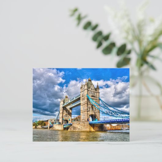 Tower Bridge Postkarte (Stehend Vorderseite)