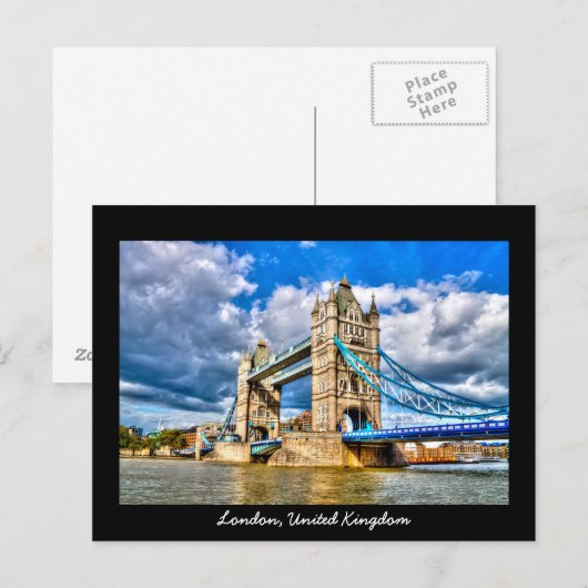 Tower Bridge Postkarte (Vorne/Hinten)