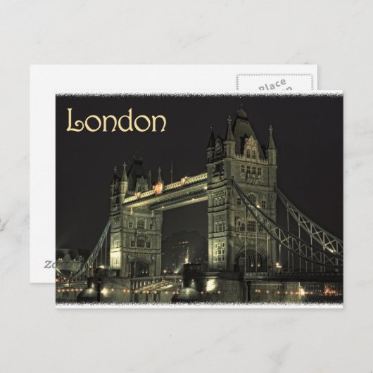 Tower Bridge Postkarte (Vorne/Hinten)