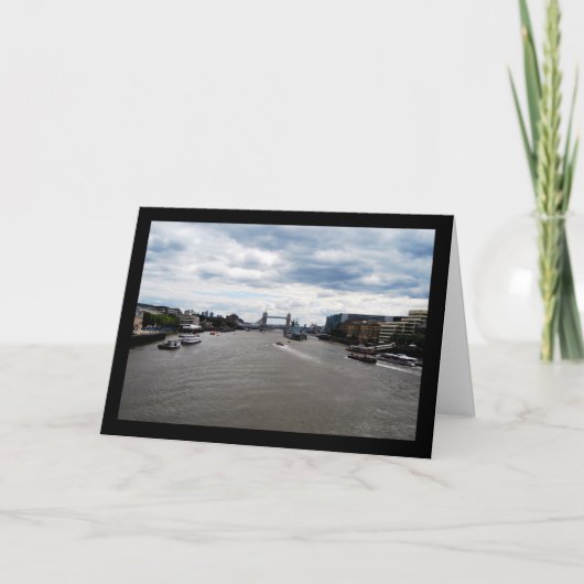 Tower Bridge & River Thames Landschaft Karte (Vorderseite)