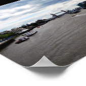 Tower Bridge & River Thames Landschaft Poster (Ecke)