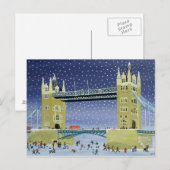 Tower Bridge: Skaten auf Dünneis Postkarte (Vorne/Hinten)