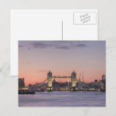 Tower Bridge Sunset Postcard Postkarte (Vorne/Hinten)