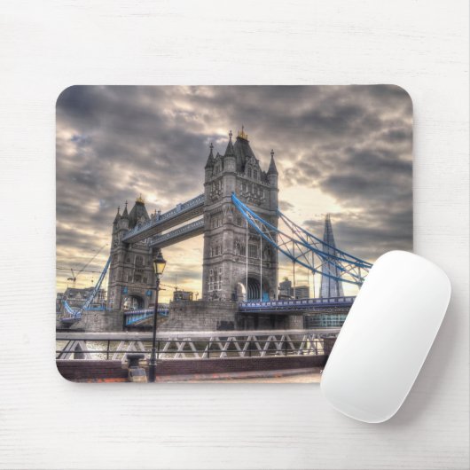 Tower Bridge & The Shard, London, England Mousepad (Mit Mouse)