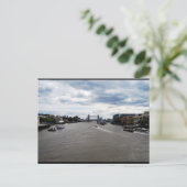 Tower Bridge & Themse Landschaft Postkarte (Stehend Vorderseite)