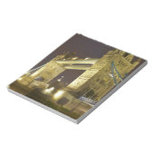 Tower Bridge und die Themse bei Sonnenuntergang, L Notizblock (Rotiert)