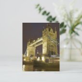 Tower Bridge und die Themse bei Sonnenuntergang, L Postkarte (Stehend Vorderseite)