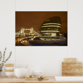 Tower Bridge und Greater London Authority Poster (Küche)