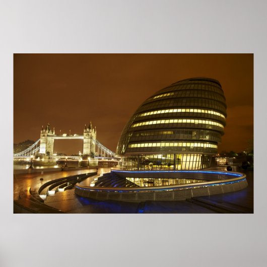 Tower Bridge und Greater London Authority Poster (Vorne)