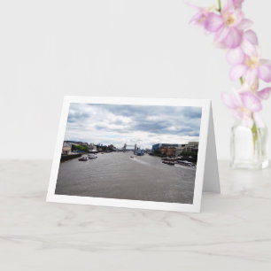 Tower Bridge und Landschaft am River Thames, Londo Karte