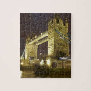 Tower Bridge und River Thames at dusk, London, Puzzle
