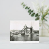 Tower Bridge und Themse 1900 Postkarte (Stehend Vorderseite)