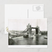 Tower Bridge und Themse 1900 Postkarte (Vorne/Hinten)