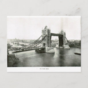 Tower Bridge und Themse 1900 Postkarte