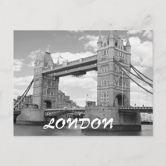 Tower Bridge Vintag London Postkarte (Vorderseite)