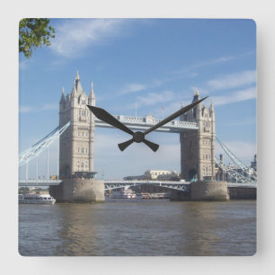 Tower Bridge Wall Clock Quadratische Wanduhr