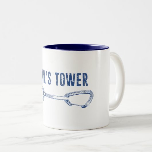Tower Climbing Quickziehung Zweifarbige Tasse (VorderseiteRechts)