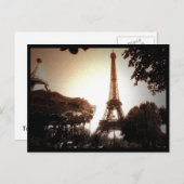 Tower Eiffel 2 Postkarte (Vorne/Hinten)