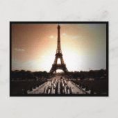 Tower Eiffel 4 Postkarte (Vorderseite)