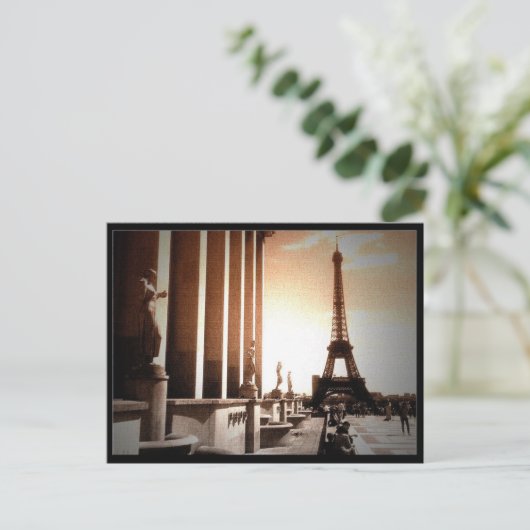 Tower Eiffel Postkarte (Stehend Vorderseite)