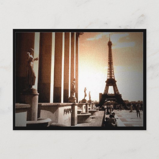 Tower Eiffel Postkarte (Vorderseite)