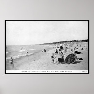 Tower Hill in der Nähe von Drei Eichen, Michigan Poster