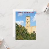 Tower in Rabat, Marokko Karte (Vorderseite/Rückseite Beispiel)