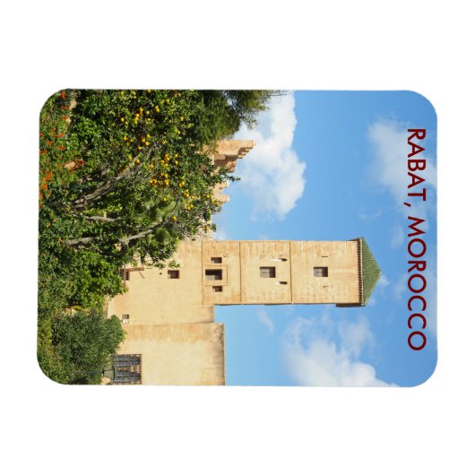 Tower in Rabat, Marokko Magnet (Horizontal)