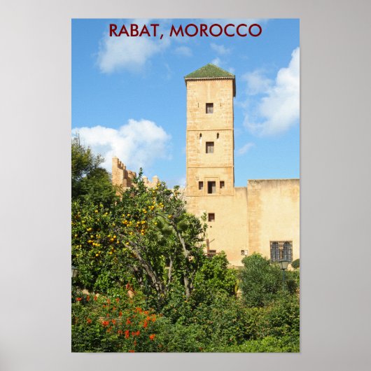 Tower in Rabat, Marokko Poster (Vorne)