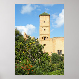 Tower in Rabat, Marokko Poster