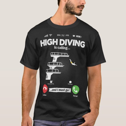 Tower Jumping Is Calling I Must Go Water Hobby Tow T-Shirt (Vorderseite)