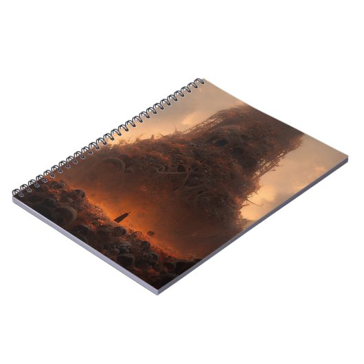 Tower made by Bones Dark Fantasy Art Notizblock (Linke Seite)