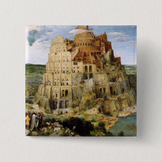 Tower of Babel - Peter Bruegel Button (Vorderseite)