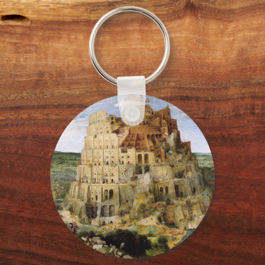 Tower of Babel - Peter Bruegel Schlüsselanhänger (Vorderseite)