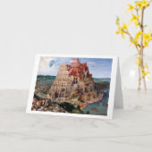 Tower of Babel, Pieter Bruegel the Elder, 1563 Karte (Gelbe Blume)